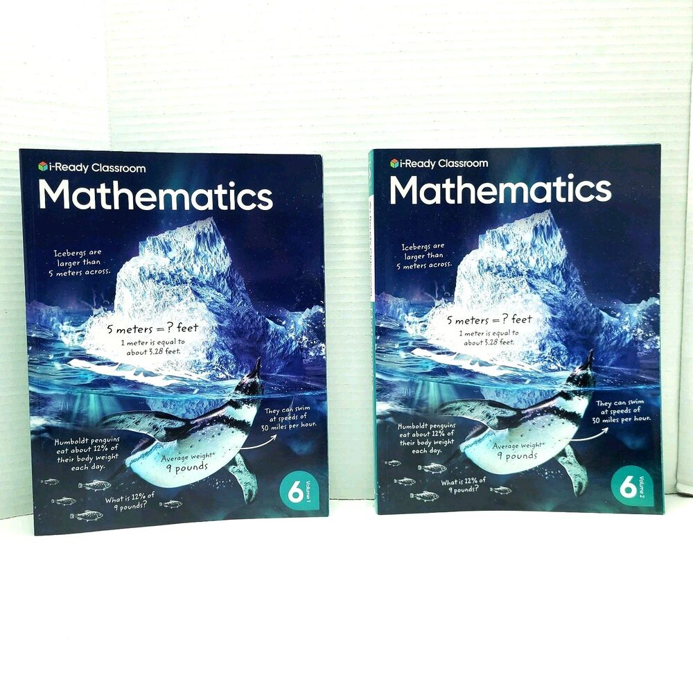 i-Ready Classroom Mathematics Grade 6 Volume 1 & 2 Student Workbooks Homeschool